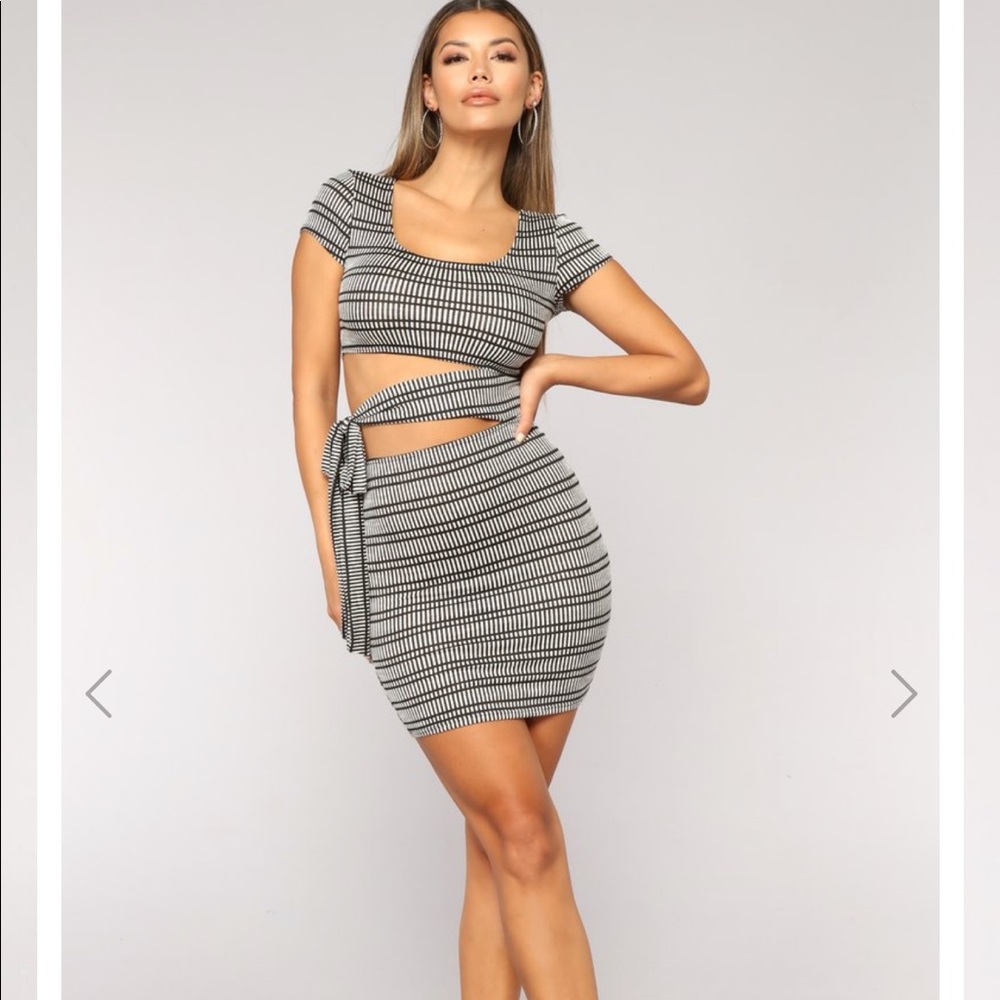 Dinner for two cut out fashion nova dress